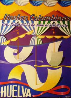 Cartel Fiestas Colombinas 1986