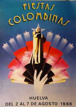 Cartel Fiestas Colombinas 1988