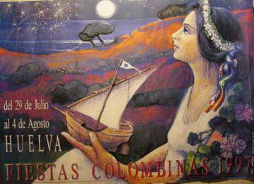 Cartel Fiestas Colombinas 1997